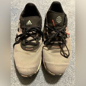 Men’s Adidas Black and Gray Golf Shoes Size 12 EVN#791001